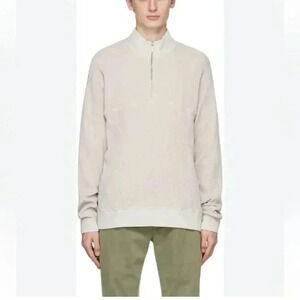 NWT Cotton Citizen Cooper Thermal Half Zip Vintage White Stone size Small